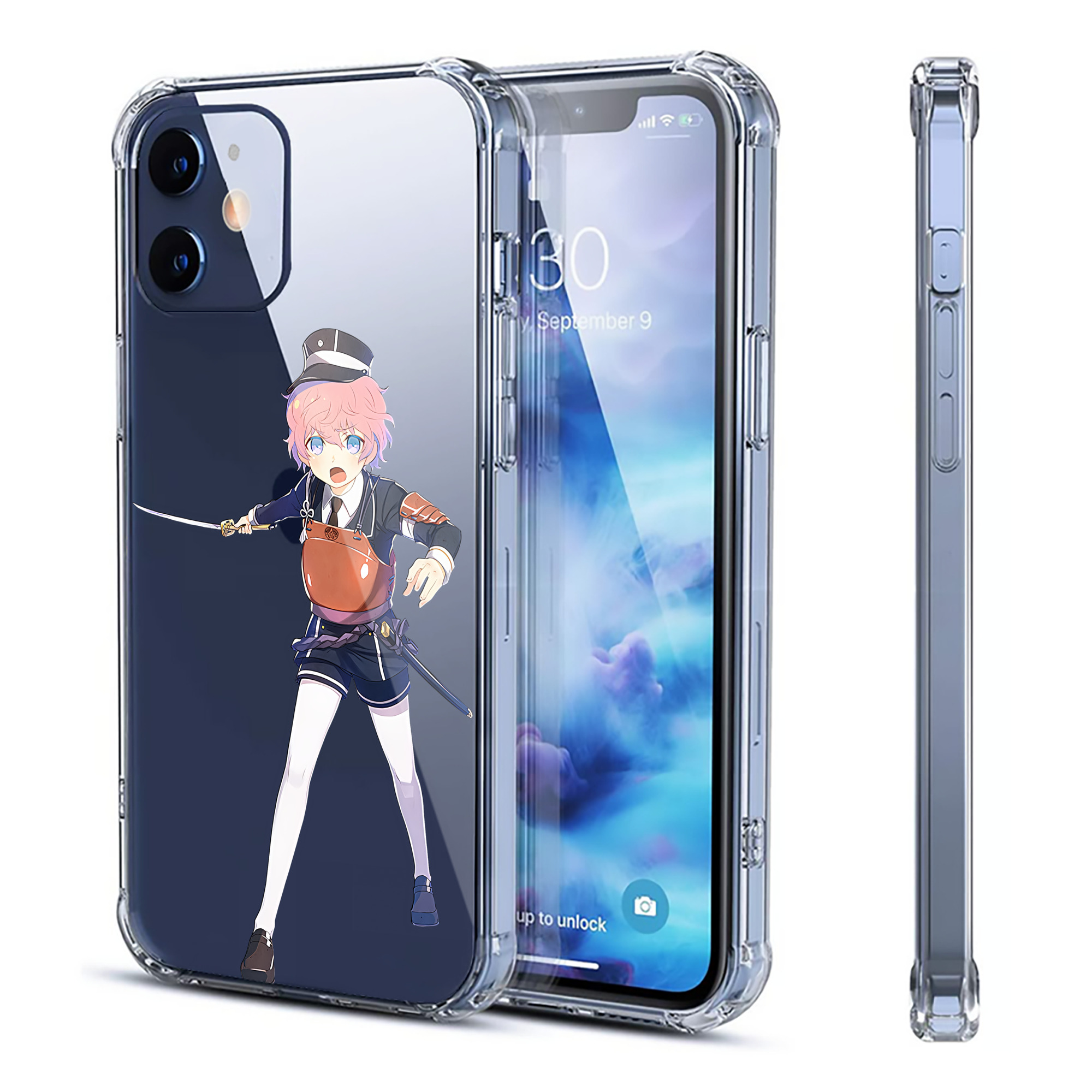 （画像用） 刀剣乱舞 Touken Ranbu 【iPhone 12シリーズ対応】透明スマホケース（クリアソフトケース）